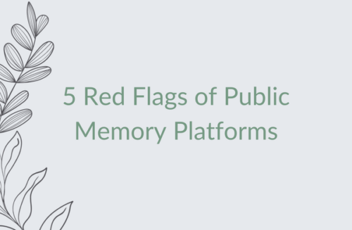 5 Red Flags of Public Memory Platforms