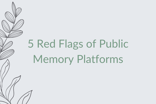 5 Red Flags of Public Memory Platforms